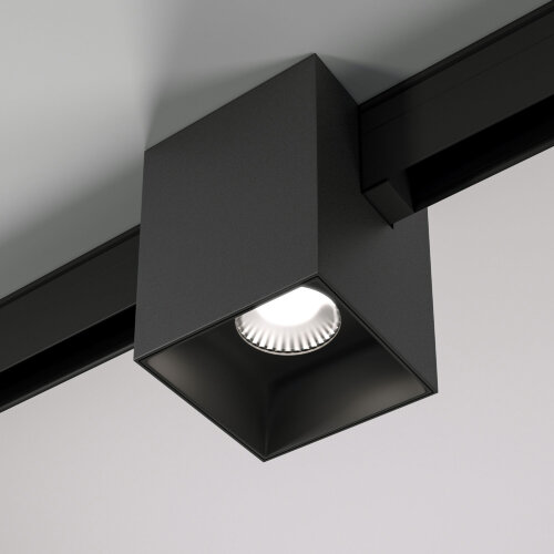 Трековый светильник 12W 4200K Solo чёрный Slim Magnetic - фото 1