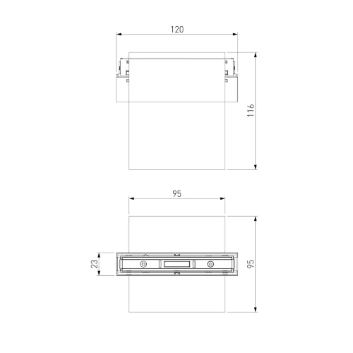 Slim Magnetic Трековый светильник 12W 4200K Solo чёрный 85055/01 85055/01 - фото 6