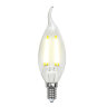 LED-CW35-6W-WW-E14-CL GLA01TR Лампа светодиодная, Форма свеча на ветру, прозрачная, Серия Air, Теплый белый свет 3000K - фото 1