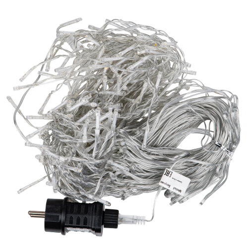 ULD-B12006-195-TTK WH IP44 Бахрома светодиодная с эффектом мерцания, 12м, Соединяемая, 195 светодиодов, Белый свет, Провод прозрачный - фото 2