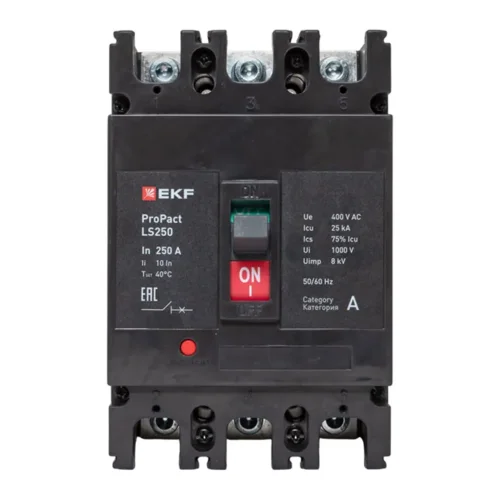 Выключатель автоматический LS250 25кА 3P 250А ProPact EKF mccb-250-25-3-250-ls - фото 2