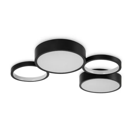 Потолочный светильник FR6080CL-L92B Молекула / Molecule 69 Вт LED с пультом ДУ (Черный) FR6080CL-L92B - фото 2