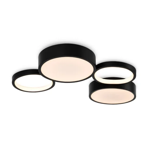 Потолочный светильник FR6080CL-L92B Молекула / Molecule 69 Вт LED с пультом ДУ (Черный) FR6080CL-L92B - фото 3
