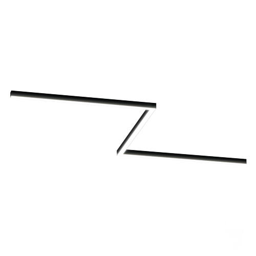 Светильник ЗигЗаг S50 (RAL9005/3x1250mm-90/LT70 — 4K/78W) - фото 1