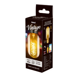 IL-V-L45A-40-GOLDEN-E27 CW01 Лампа накаливания Vintage, Форма цилиндр, длина 113 мм, Форма нити CW
