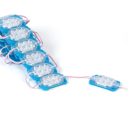 Светодиодный модуль 6 led 2835 MOD101 (12V, 1.2W, blue, IP65) - фото II
