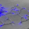 Гирлянда Нить с Колпачком 10м Синяя 220В, 100 LED, Провод Прозрачный ПВХ, IP65. Фото 3.