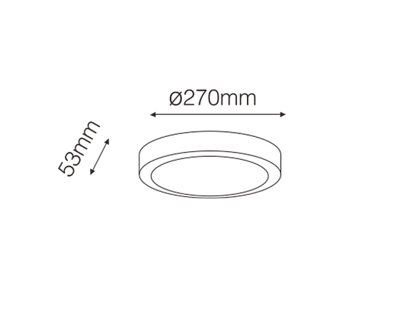 'Светильник светодиодный CLIF, CLIF-830A125F-DN. Фото 2
