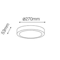 'Светильник светодиодный CLIF, CLIF-830A125F-DN 007835
