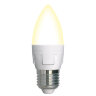 LED-C37 7W-3000K-E27-FR-DIM PLP01WH Лампа светодиодная, диммируемая, Форма свеча, матовая, Серия Яркая, Теплый белый свет 3000K. - фото 1