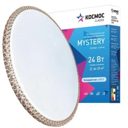 Светильник светодиодный Classic MYSTERY 24Вт 230В 6500К 1560Лм 279х66мм настенно-потолочный бронза КОСМОС KCMist24W_6500