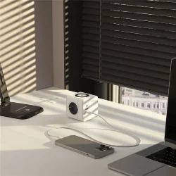 Розеточный блок 3-местный + 3×USB + беспроводная зарядка W6513501