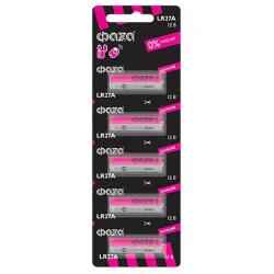 Элемент питания алкалиновый A27/MN27/8LR732 12В Alkaline для пультов сигнализаций BL-5 (уп.5шт) ФАZА 5003279