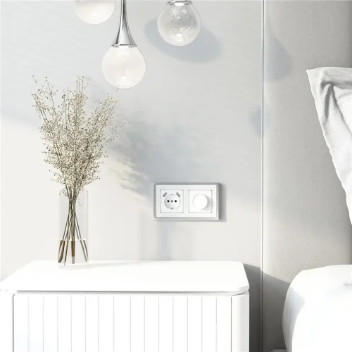 Накладка для розетки USB (белый акрил) W1179541 - фото