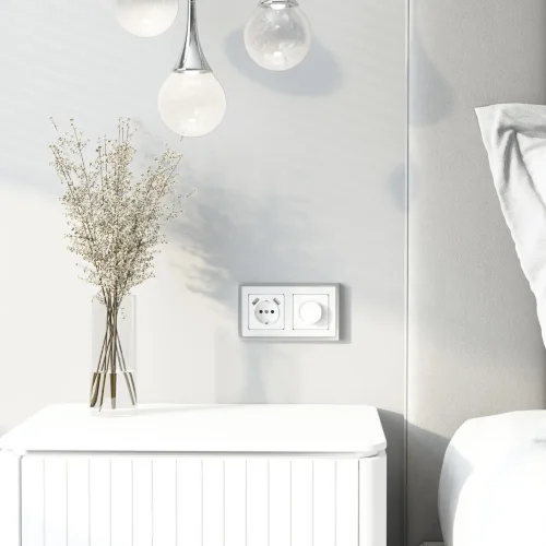 Накладка для розетки USB (белый акрил) W1179541 - фото