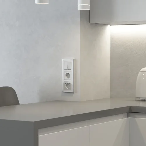 Накладка для розетки USB (белый акрил) W1179541 - фото 2