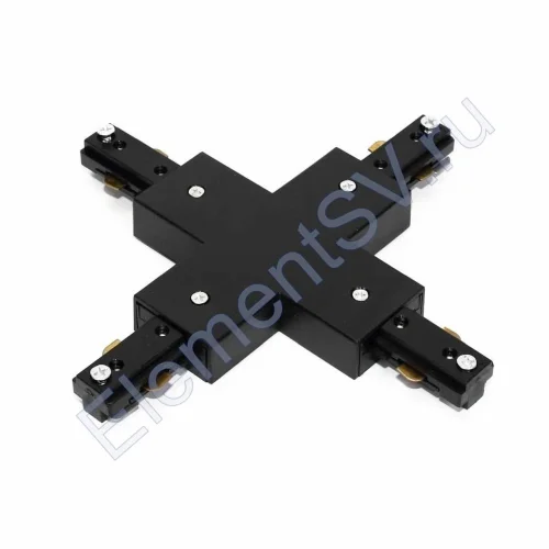 Соединитель Х-образный для трека 3L NX42 (черный) - фото.