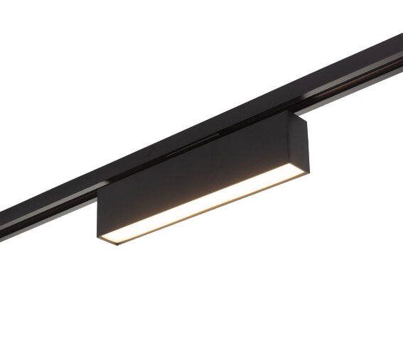 DK6430-BK Трековый светильник IP 20, 10 Вт, LED 3000, черный, алюминий. Фото 3