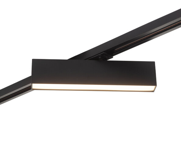 DK6430-BK Трековый светильник IP 20, 10 Вт, LED 3000, черный, алюминий.