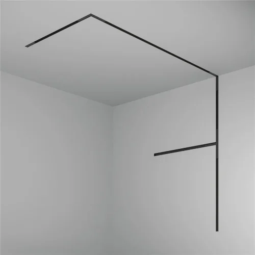 Шинопровод 1м встраиваемый под ГКЛ 12,5мм Basity, черный (Черный) - фото 5