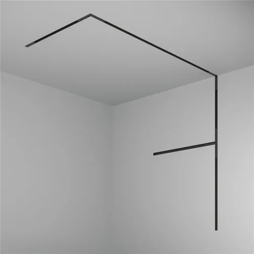 Шинопровод 1м встраиваемый под ГКЛ 12,5мм Basity, черный (Черный) TRX172-121B - фото 5