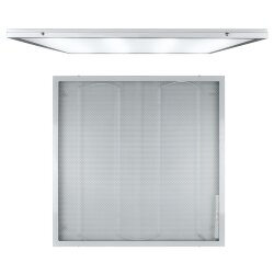ULP-Q105 6060-45W-NW WHITE Светильник светодиодный потолочный универсальный, Белый свет 4000K, Рассеиватель призма, Встроенный и-п, Корпус белый.