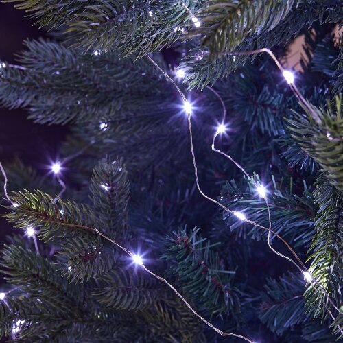 ULD-S10000-1000-DTA-RC WHITE IP44 DEW Гирлянда светодиодная Роса, 100м, 1000 светодиодов, Белый свет, Пульт ДУ в-к, Провод прозрачный - фото 13