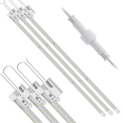 ULY-P90-10W-SPFR-K IP65 AC220V CLEAR KIT03 Светильник для растений светодиодный линейный, 600мм, Спектр для фотосинтеза, В составе набора из 3-х штук, TM Uniel
