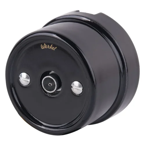 ТВ розетка черный ретро WL18-02-05 - фото