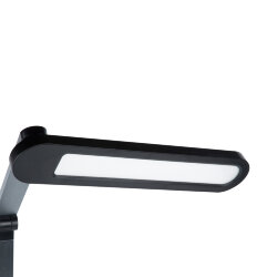 ULM-D113 18W-3000-6000K-DIM BLACK Светильник настольный светодиодный с беспроводной зарядкой телефонов, Сенсорный выключатель, Диммер, Черный, TM Uniel