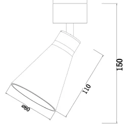 Потолочный светильник Virar 1x10Вт GU10 (Белый)
