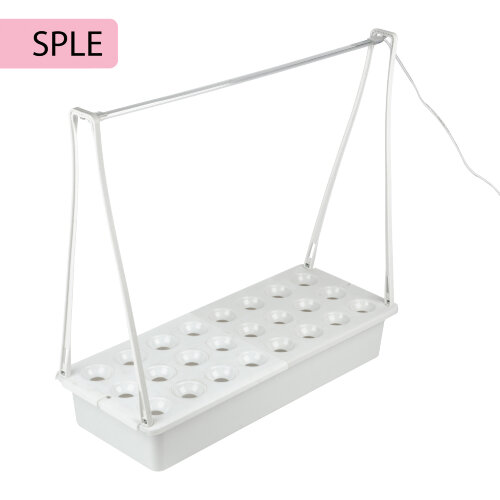 ULT-P44N-10W/SPLE IP65 AQUA SIMPLE WHITE Набор для гидропоники "Минисад AQUA SIMPLE", светильник для растений светодиодный с подставкой. Спектр для фотосинтеза. Белый. TM ФитоЛето - фото