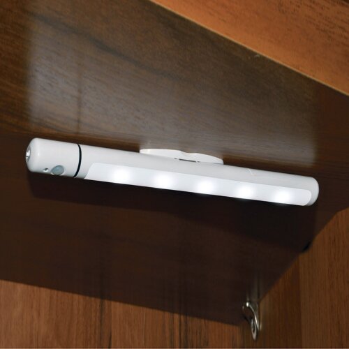 ULM-F43-0.9W-4200K SENSOR IP20 WHITE Светильник светодиодный для внутренней подсветки мебели с датчиком движения, Питание 3АА не в-к, 60Lm, Белый - фото 5