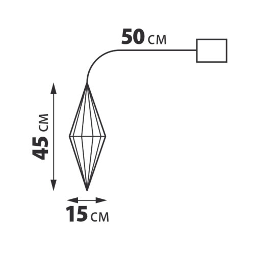 ULD-R506 3АА DIAMOND Светильник декоративный Брильянт, на батарейках 3AA не в-к, 100 светодиодов Белый свет, Цвет корпуса радужный, TM Uniel - фото 6