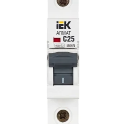 Выключатель автоматический модульный 1п C 25А M06N ARMAT IEK AR-M06N-1-C025