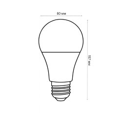 LED-A80-30W-3000K-E27-FR-SLS Лампа светодиодная, Форма A, матовая, Теплый белый свет 3000K