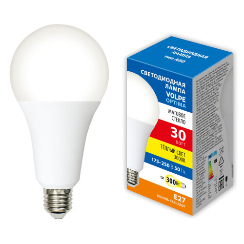 LED-A80-30W-3000K-E27-FR-SLS Лампа светодиодная, Форма A, матовая, Теплый белый свет 3000K - фото 3