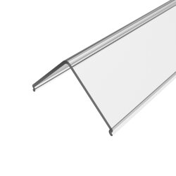 Рассеиватель поликарбонатный для профиля угловой LC-LRM-P20L-2 прозрачный