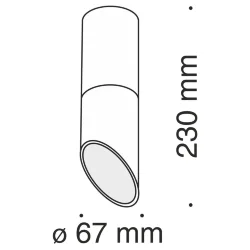Потолочный светильник Lipari 1x50Вт GU10 (Черный)