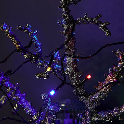 ULD-S0280-020-DGA MULTI IP20 Гирлянда светодиодная с контроллером, 20 светодиодов, длина 2.8 м, цвет свечения разноцветный, IP20, провод зеленый - фото 6