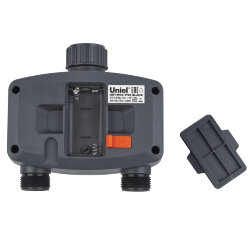 UST-W44 IP65 BLACK Таймер для автоматического полива, 2 канала, Корпус черный