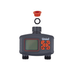 UST-W44 IP65 BLACK Таймер для автоматического полива, 2 канала, Корпус черный