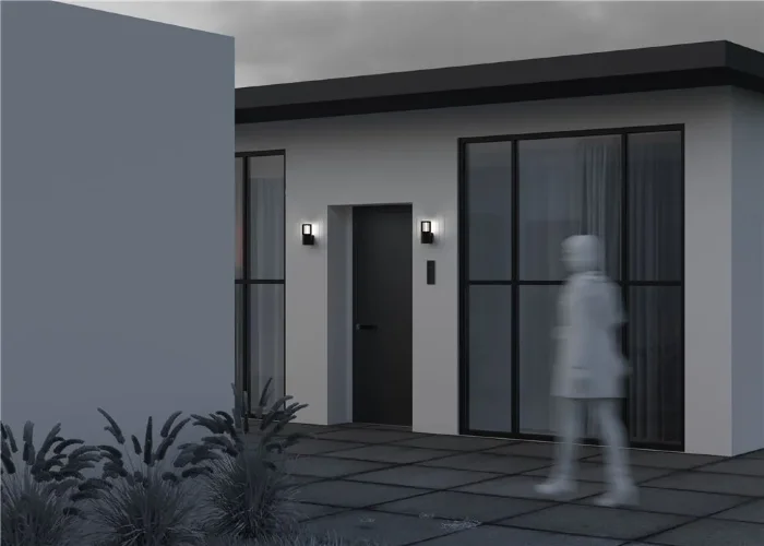 Настенный светильник (бра) Alura E27х1 35 Вт IP 54 (Графит) - фото 7