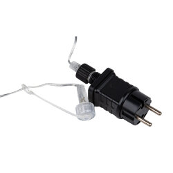 ULD-B50006-880-TTK MULTI IP44 Бахрома светодиодная с эффектом мерцания, 50м, Соединяемая, 880 светодиодов, Красный, синий, желтый, зеленый свет, Провод прозрачный