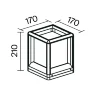 Ландшафтный светильник Трим / Trim E27x1 15Вт IP 65 (Графит) O455FL-01GF1 - фото 5