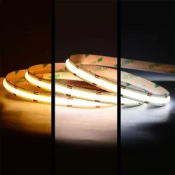 Светодиодная лента COB, 608 chip/m, CCT 2700-6500K, 24V, 14W/m, CRI>90, P10, IP20, A254