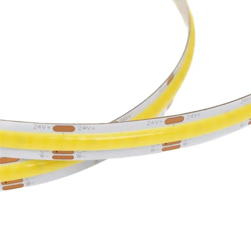 Светодиодная лента COB, 608 chip/m, CCT 2700-6500K, 24V, 14W/m, CRI>90, P10, IP20, A254 - фото II