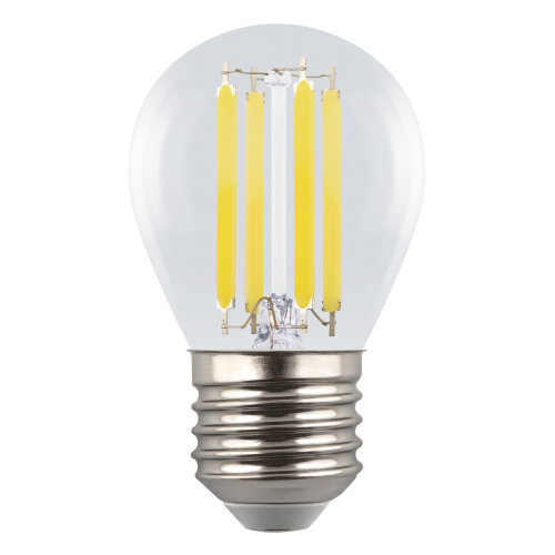 LED-G45-4W-4000K-E27-CL GLY01TR Лампа светодиодная, Форма шар, прозрачная, Серия Яркая A++, Белый свет 4000K - фото 2