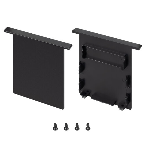 Заглушка SL-LINIA52-3L-F-LOW BLACK глухая (Arlight, Пластик) - фото 1