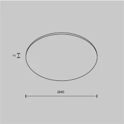 Стекло для пылевлагозащиты IP 44 для светильников серии Омут / Dip 15Вт (Прозрачный) Glass001-D45
